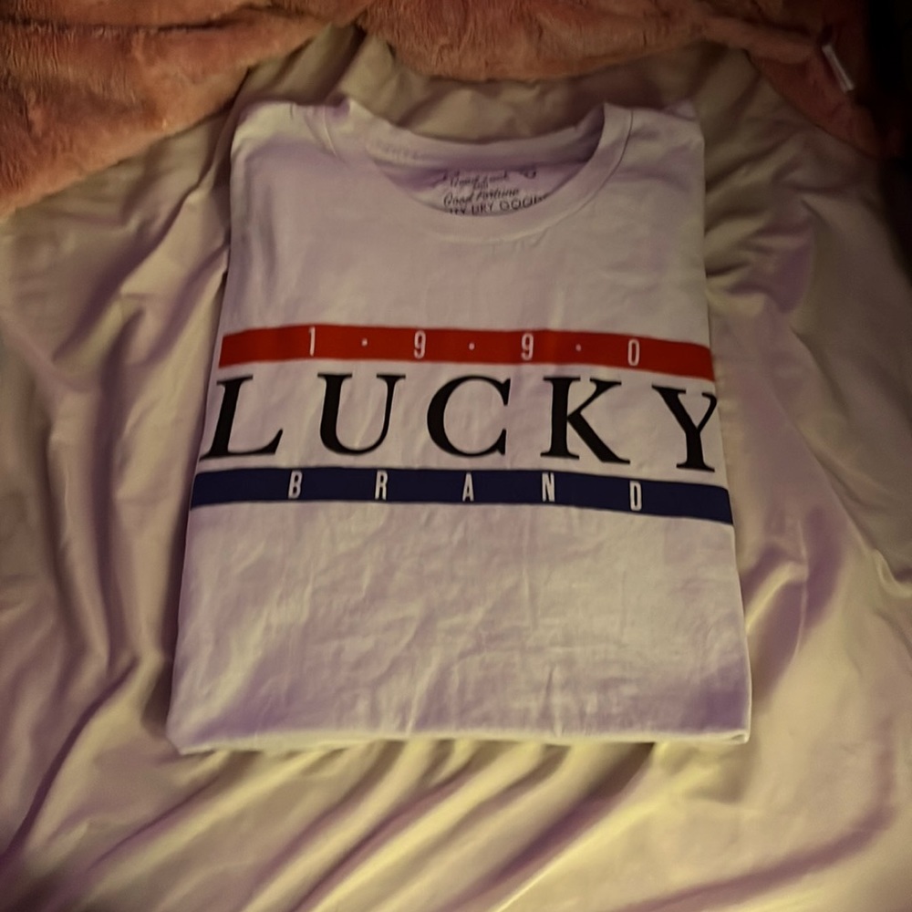 white 🏛️ lucky 🎞️ tshirt